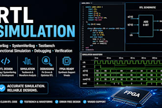 design, simulate and debug verilog fpga rtl modules