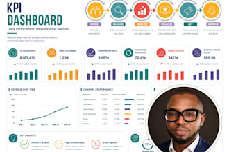 build an excel or power bi dashboard to track your business data