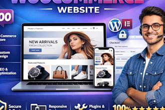 design and develop a professional woocommerce website