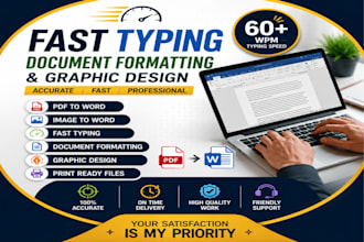 do fast typing, document formatting