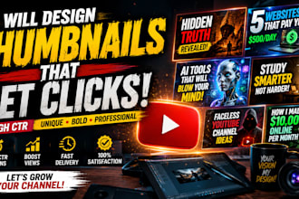 design eye catching youtube thumbnails that get clicks