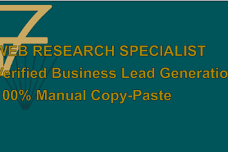 do expert web research and business lead generation