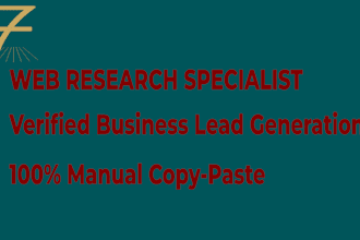 do expert web research and business lead generation