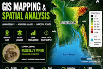create professional gis maps and spatial analysis