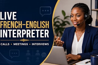 be your live french english interpreter