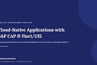 build sap btp apps and extension with cap, fiori and clean architecture