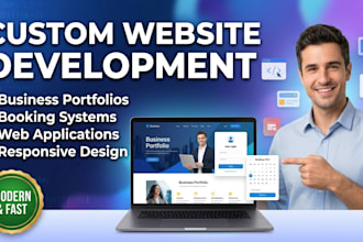 build custom web applications, portfolios, booking systems or modern webs