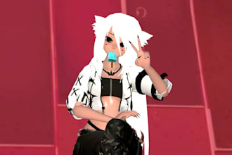 create custom anime vrchat avatar, vrc 3d model, nsfw avatar