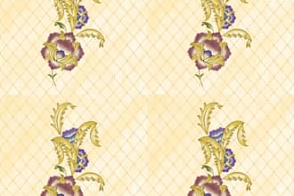 create a unique seamless floral pattern design for fabric and beddin design more