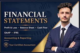 prepare profit and loss, balance sheet and cash flows