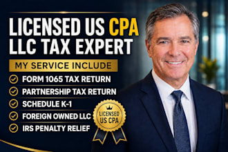 prepare form 1065 for foreign owned llc partnership tax return as CPA