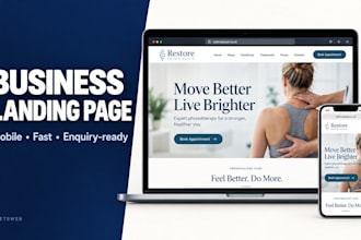 build a responsive small business landing page