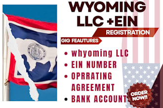 form your wyoming llc, register your US llc and obtain ein