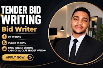 find UK tenders and write professional tender bids