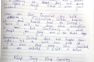 convert pdf or text into neat handwritten notes