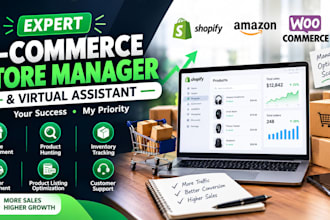 be your expert ecommerce store manager and virtual assistant