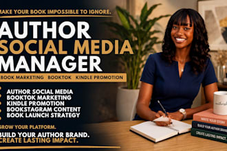 manage your author social media kindle book promotion booktok marketing