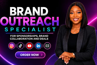 do brand outreach for sponsorships, collaborations and brand deals