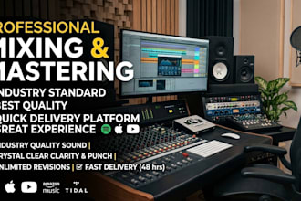 mix and master your song to industry standard quality