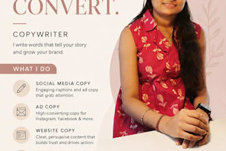 write engaging and persuasive copy for your