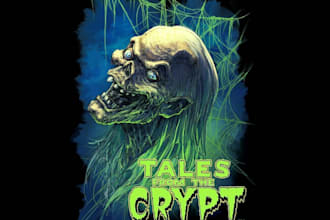 create custom traditional horror film production mascot logo designs