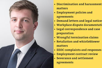 employment and labor lawyer for contract review,eeoc complaint,retaliation,civil