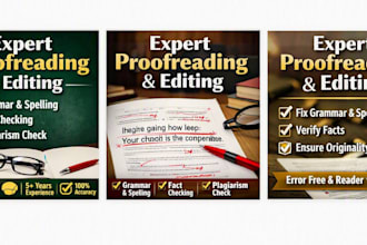 provide expert proofreading backed by 5 years of english tutoring