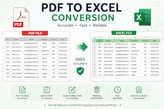 convert PDF to excel and clean your data