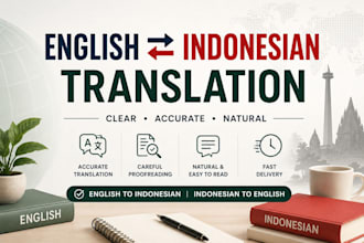 translate english to indonesian and indonesian to english
