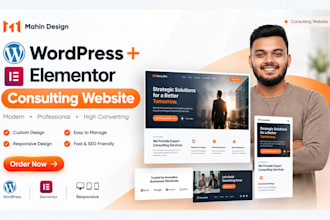 build a professional consulting website with wordpress and elementor