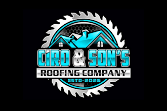 design creative modern beautiful roofing  logo for your business
