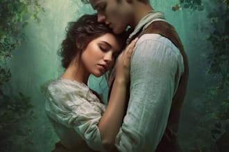 do osm romance book cover, horror, poetry, journal book or ebook cover design