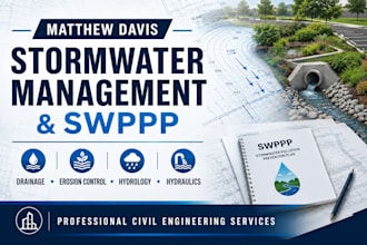 design a professional stormwater management plan and swppp report