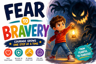 illustrate fear and bravery childrens stories with engaging characters