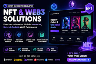 build your own nft minting dapp, website, landing page, and smart contract