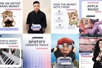design branded social media posts and templates