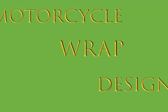create professional motorcycle wrap design, car wrap, sports and racing bike