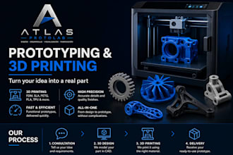 create 3d models and technical drawings for manufacturing