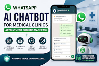 build whatsapp ai chatbot for medical clinics healthcare appointment booking