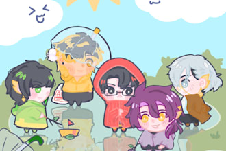 draw cute chibi for you