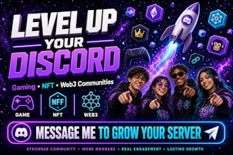 promote, advertise your discord server to targeted communities and engagement