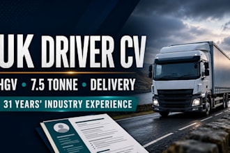 review and rewrite your UK hgv or delivery driver CV