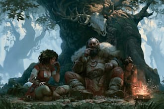 draw epic fantasy characters, dnd heroes villains and npcs