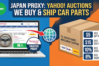 purchase and ship any item from yahoo auctions japan to you