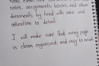 write neat and beautiful handwritten notes