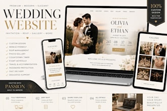 do wedding website and invitation design