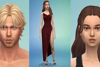 make sims 4 avatar and character model with sims 4 outfit using cc and mod