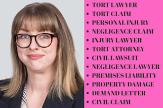 tort lawyer for personal injury, negligence, claims, lawsuits, employment lawyer