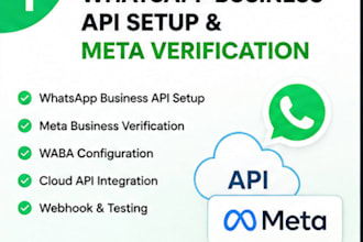 set up whatsapp business API and complete meta verification