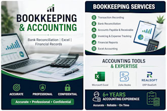 do bookkeeping, bank reconciliation and accounting in excel